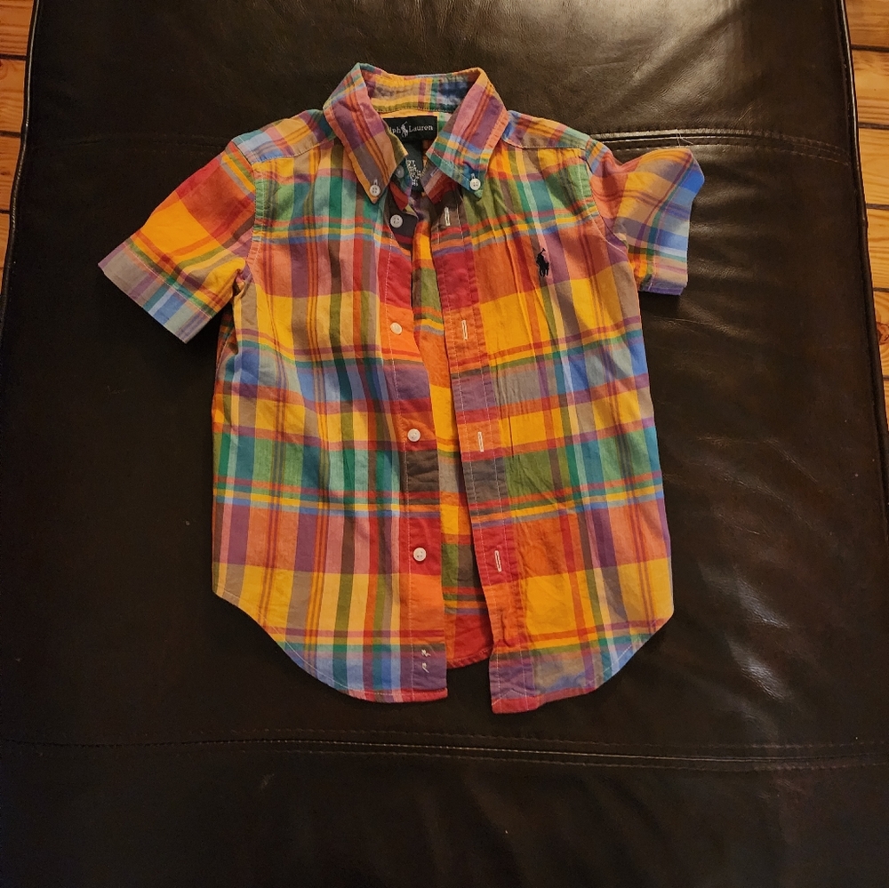 Polo plaid short sleeve shirt